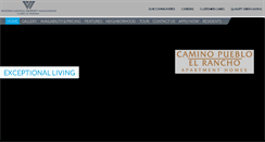 Desktop Screenshot of caminopuebloapts.com